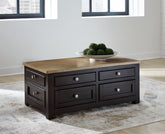 A2Z Furniture - Ashley Furniture - Drazmine Lift-Top Coffee Table - Lift Top Cocktail Table / Brown - T734-20